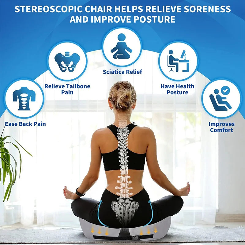 Excellent Coccyx Seat Cushion for Sciatica and Back Pain Relief