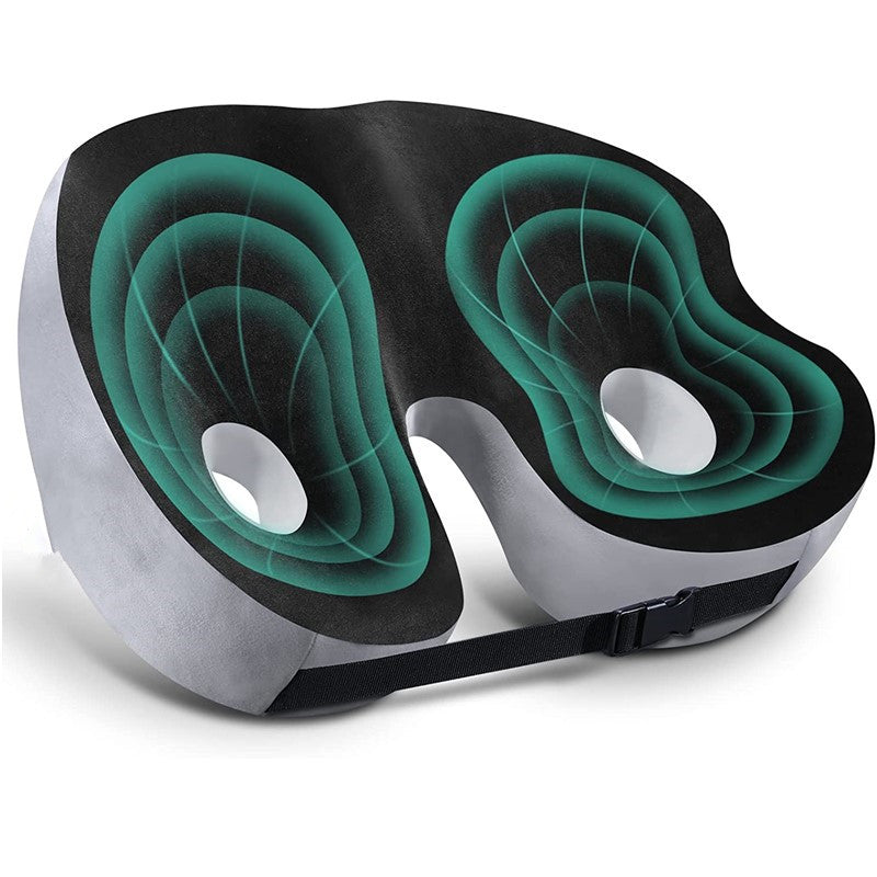 Adjustable Memory Foam Sit Bone Relief Seat Cushion - Zorbica